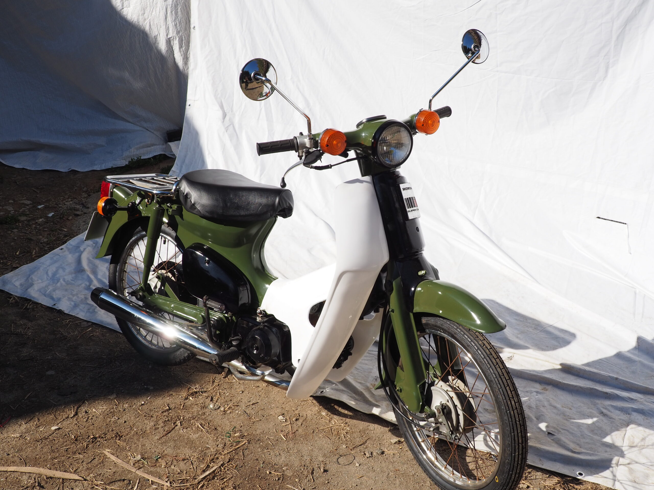 H40 整備・塗装済み ホンダ スーパーカブ オリーブグリーン C50 HONDA Super Cub - E-BIKE Omuta