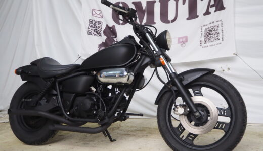 H115　HONDA　Magna50　フルマットブラック　サイドナンバー　ショートテール　全塗装・整備済