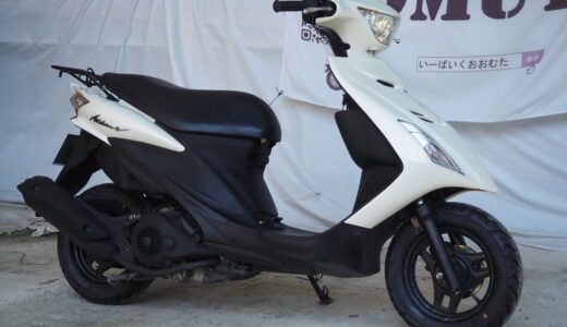 S12 SUZUKI アドレス125S パールホワイト 新品外装・整備済み